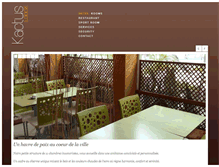 Tablet Screenshot of hotel-kactus-lodge.com